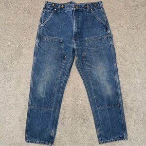 Carhartt B07 DNM original dungaree fit denim work pants 36x32 (actual 34x32) Vtg